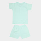 Infants Cotton Front Open Baba Suit, Light Green, small image number null