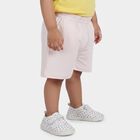 Infants' Pink Regular Fit Printed Half Pant, Pink, small