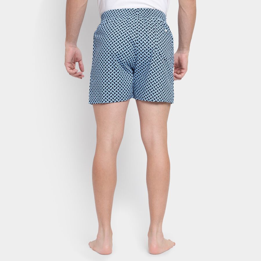 Men's 100% Cotton Boxers, नेवी ब्लू, large