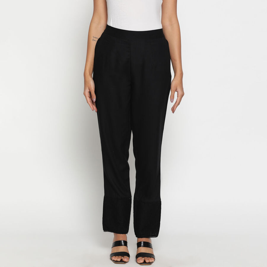 Solid Churidar, Black, large image number null
