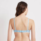Printed Non-Padded Bra, Light Blue, small image number null
