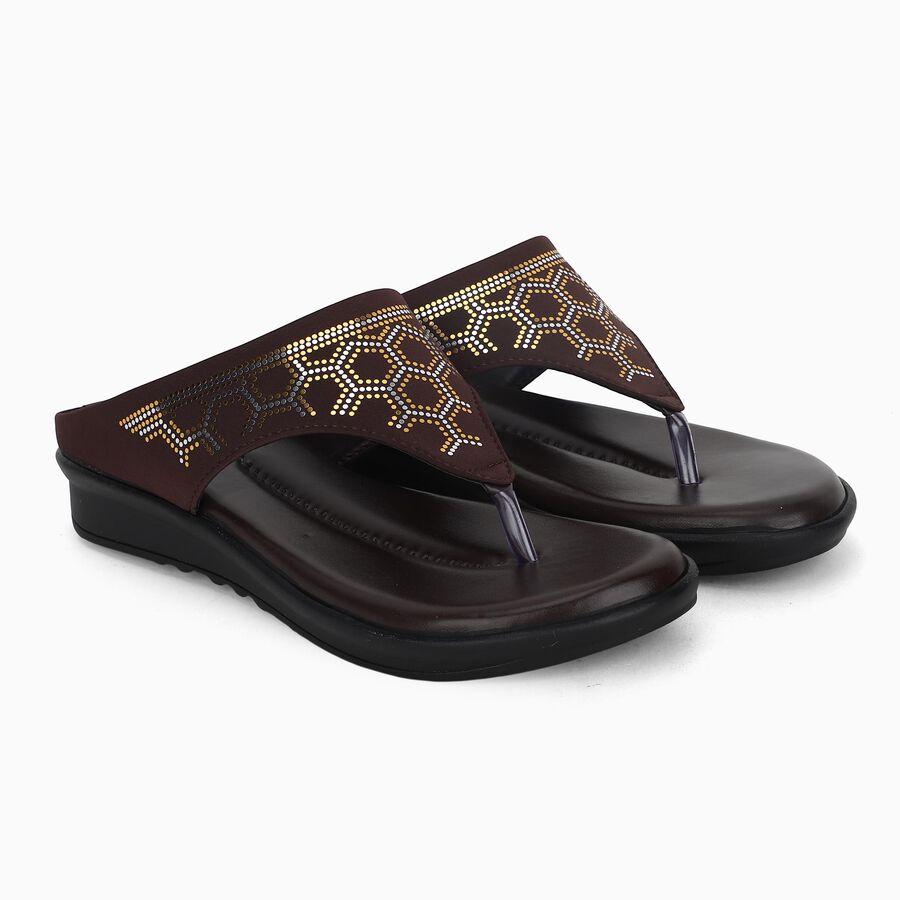 Ladies'-Sandal, भूरा, large