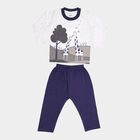 Infants Cotton Baba Suit, Navy Blue, small image number null