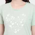 Ladies' Round Neck T-Shirt , हल्का हरा, small