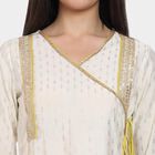 Ladies' Kurta Pyjama Set with Dupatta, Off White, small image number null