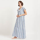 Printed Nighty, White, small image number null