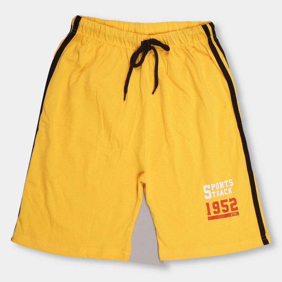Boys' Basic Bermuda , Mustard, large image number null