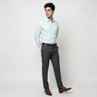 Men's Light Blue Formal Shirt, Aqua, small