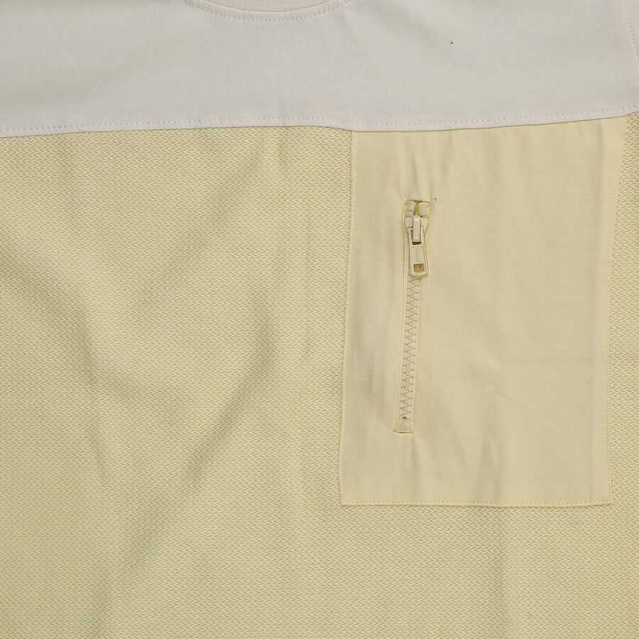 Boys' Half Sleeves T-Shirt, पीला, large image number null