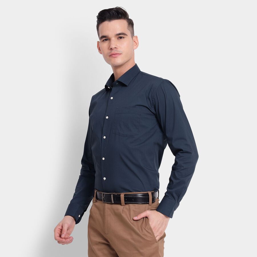 Men's Formal Shirt , Teal Blue, large image number null