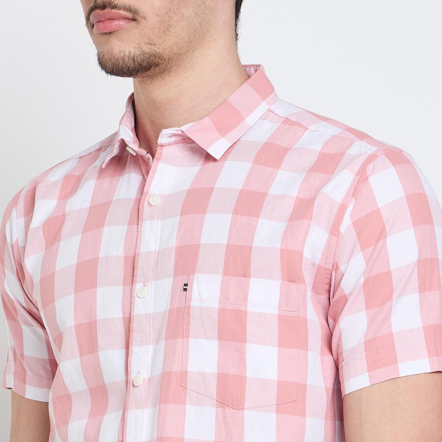 Men's 100% Cotton Casual Shirt , Pink, large image number null
