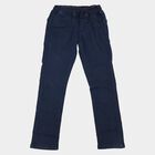Boys' Navy Blue Regular Fit Classic Jeans, गहरा नीला, small
