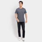 Men's Round Neck Half Sleeves T-Shirt , Mid Blue, small image number null