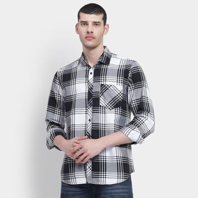 Men's 100% Cotton Casual Shirt 