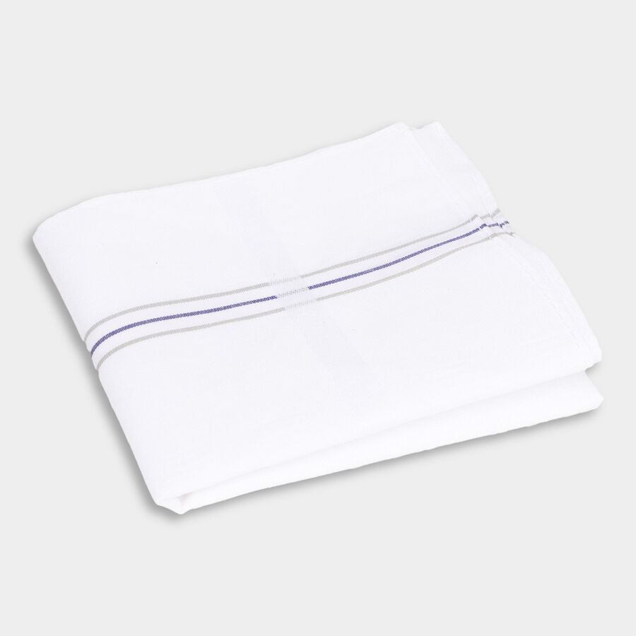 Men's Cotton Hanky, सफ़ेद, large