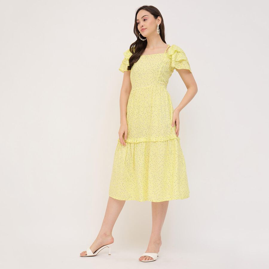 Ladies' Dress, पीला, large image number null