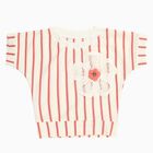 Girls Light Pink and White Crew Neck Casual T-Shirt, Light Pink, small image number null