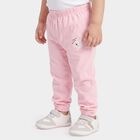Infants' Pink Jogger Fit Bunny Printed Cotton Pyjama, Pink, small