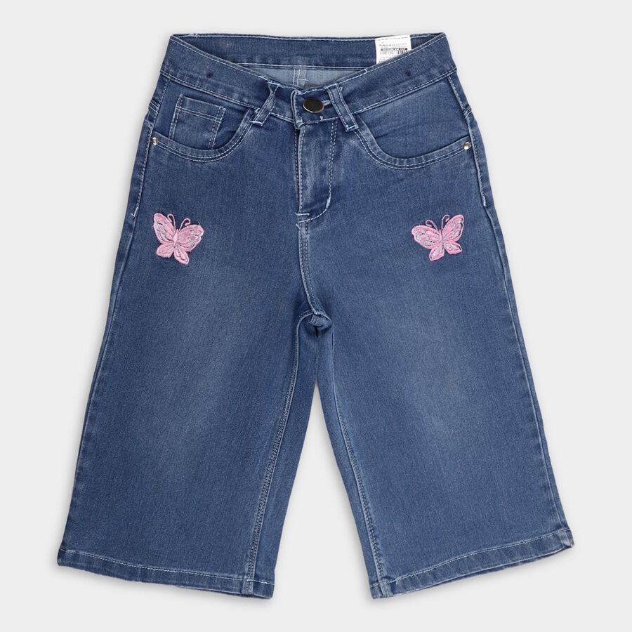Girls' Jeans, Mid Blue, large image number null