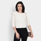 Ladies'  Crop  Top, Off White, small image number null