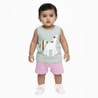 Infants' 100% Cotton Short Set, Light Green, small image number null
