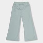 Girls' Light Sage Green Wide-Leg Pull-Up Trousers, Light Green, small image number null