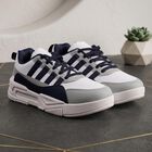 Men's White Sneakers, White, small