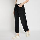Ladies' 100% Cotton Jeans , Black, small image number null