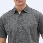 Men's Olive Green Regular Collar Casual Shirt, Olive, small image number null