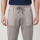 Men Grey Slim Fit Panelled Track Pants, हल्का ग्रे, small