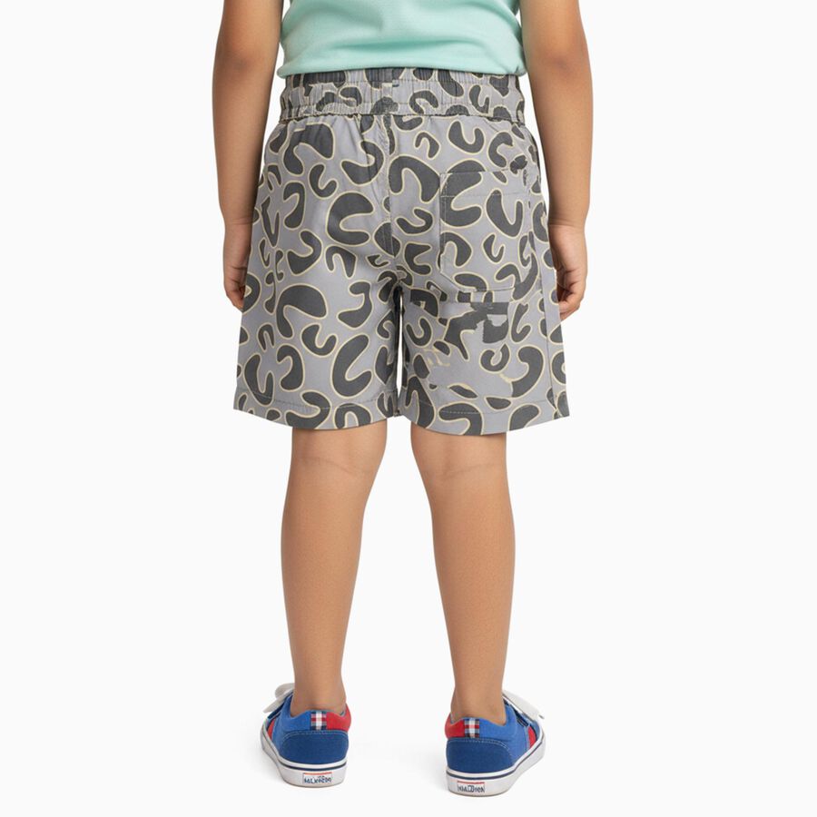 Boys' 100% Cotton Bermuda, Light Grey, large image number null