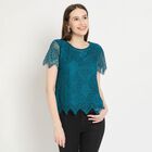 Ladies' Top, Teal Blue, small image number null