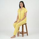 Women's Yellow Night Suit, पीला, small