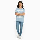Girls' T-Shirt, हल्का नीला, small image number null