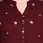 Ladies' Kurta, Wine, small image number null