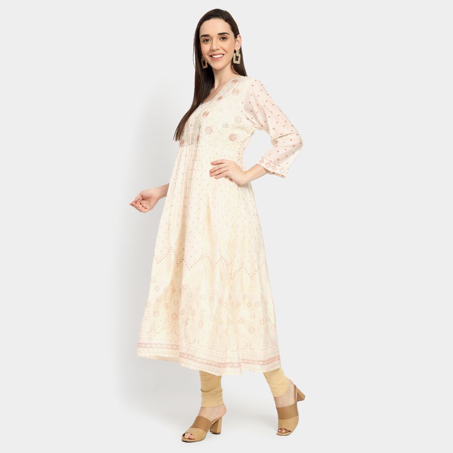 Ladies' Kurta, Off White, large image number null