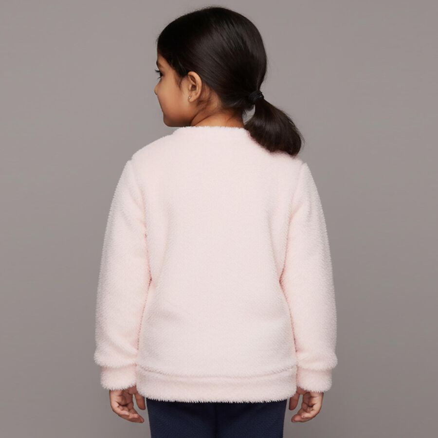 Girls' Sweatshirt, Light Pink, large image number null