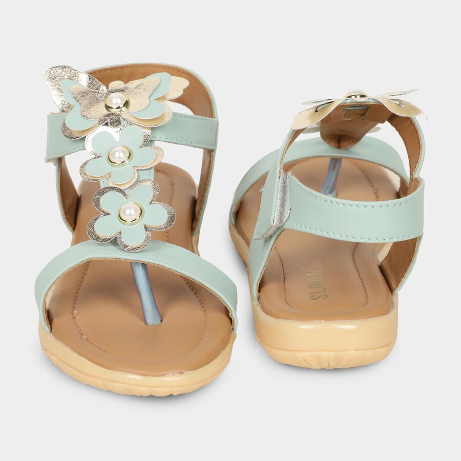 Girls' Sandal, हरा, large image number null