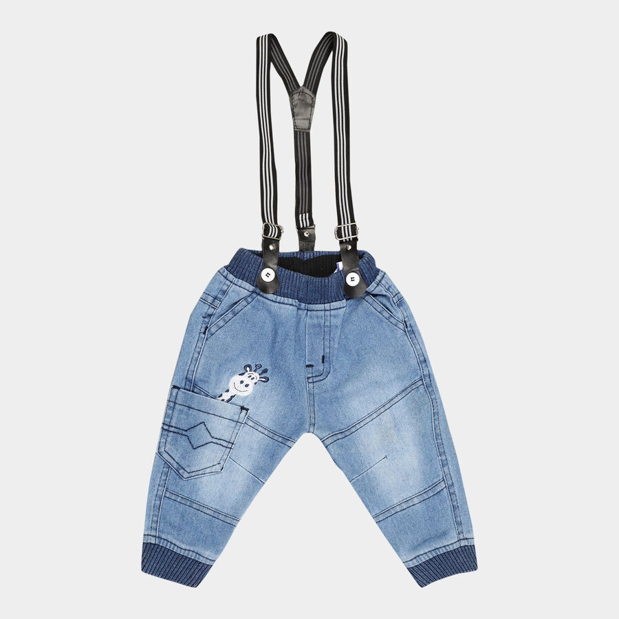 Infants Jogger Fit Jeans, हल्का नीला, large image number null