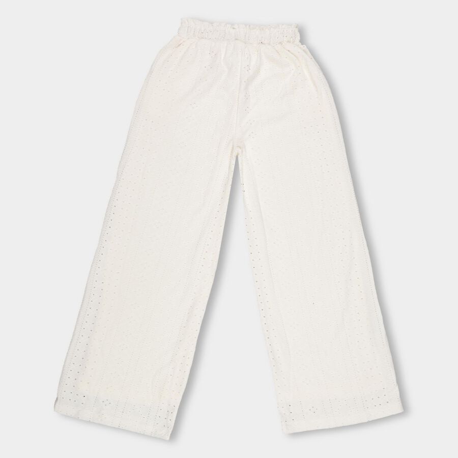 Girls' Trouser , Off White, large image number null