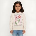 Girls' Sweatshirt, Beige, small image number null