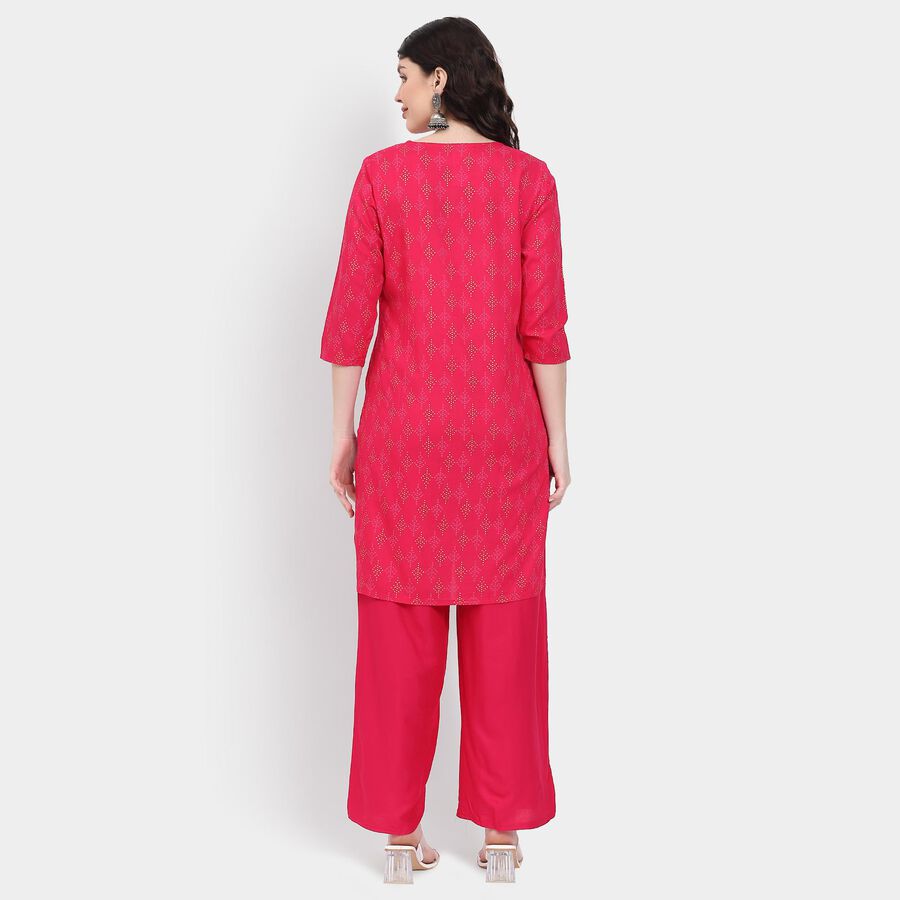 Ladies' Kurta, रानी (फ्यूशिया), large image number null