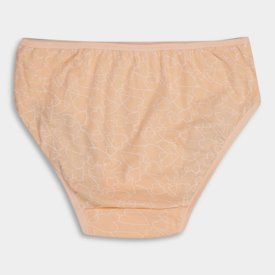 Girls' 100% Cotton Panty , पीच, large image number null