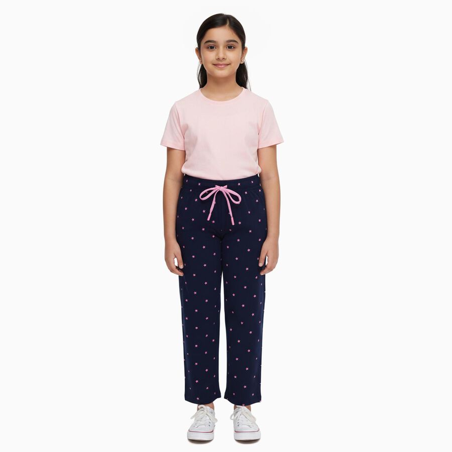 Girls' Pyjama, Navy Blue, large image number null