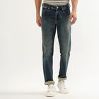 Women's Dark Indigo Slim Fit Five-Pocket Jeans, Dark Green, small image number null