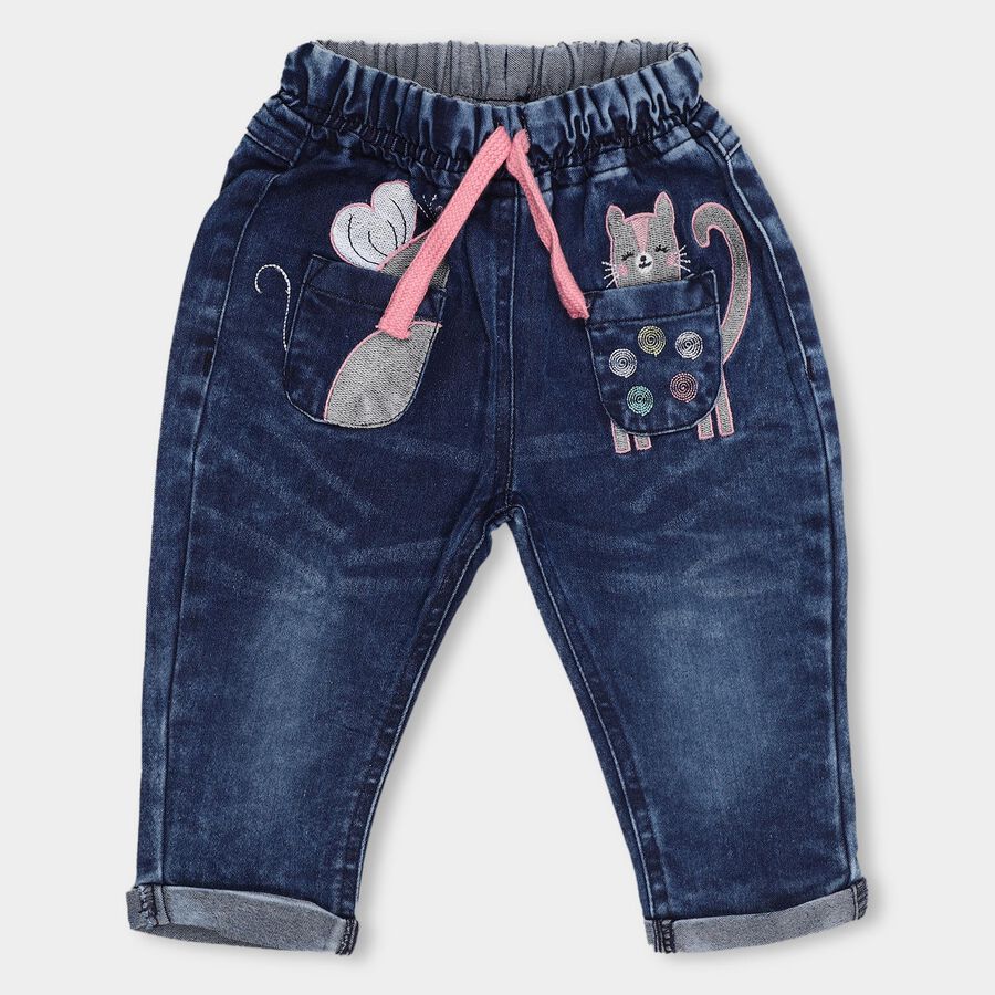 Infants' Jeans, मध्यम नीला, large