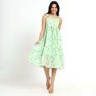 Ladies' Light Mint Green Sleeveless A-Line Dress, Light Green, small image number null