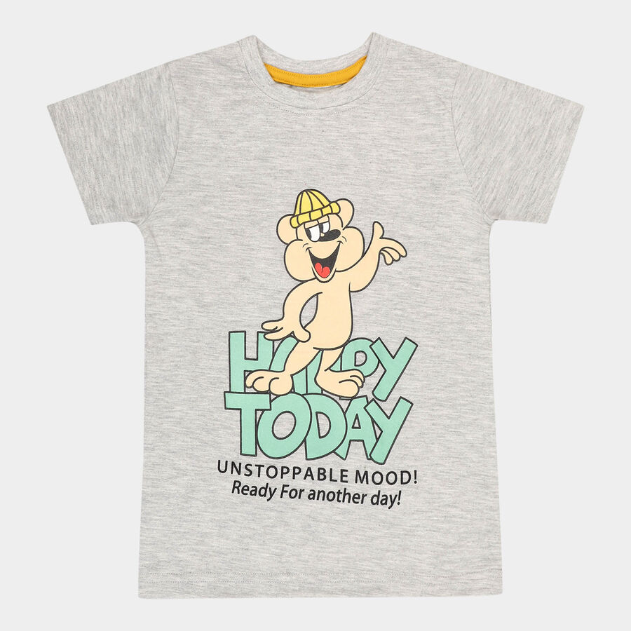 Boys T-Shirt, मिश्रित हल्का ग्रे, large image number null