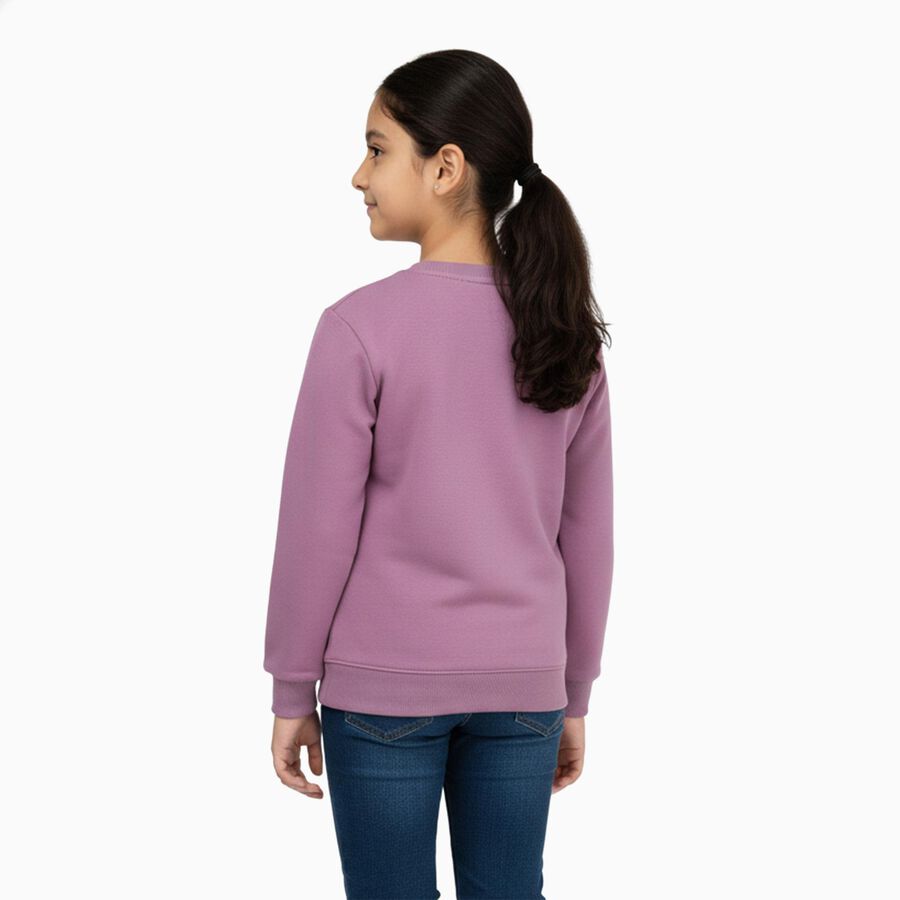 Girls' Sweatshirt, Lilac, large image number null