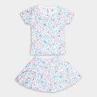 Infants' 100% Cotton Top Skirt, White, small image number null